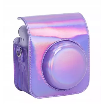 LOVEINSTANT Case Cover Pouch, skirtas Fujifilm Instax Mini 12 - Violetinis su blizgučiais