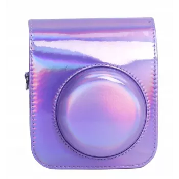 LOVEINSTANT Case Cover Pouch, skirtas Fujifilm Instax Mini 12 - Violetinis su blizgučiais