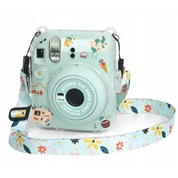 LOVEINSTANT Dėklas, skirtas Fujifilm Instax Mini 12, su lipdukais / Šventinis laikas