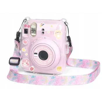 LOVEINSTANT Dėklas Fujifilm Instax Mini 12 su lipdukais - Jogurto Triušis