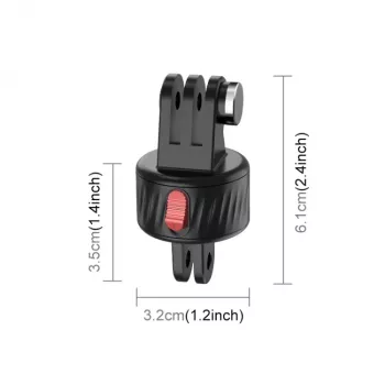 PULUZ Magnetinis greito atsegimo laikiklis, skirtas GoPro Hero 11 10 9 8 7 6 5 4 / SJCAM / Xiaomi / DJI - PU706b