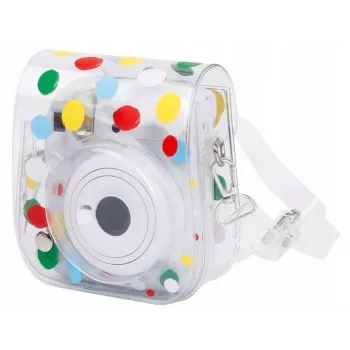 LOVEINSTANT Case Cover Pouch, skirtas Fujifilm Instax Mini 12 – spalvoti taškeliai