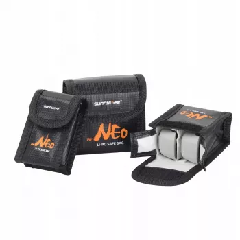 SUNNYLIFE ugniai atsparus dėklas 2 DJI Neo / Neo 2 baterijoms