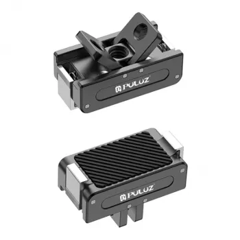 PULUZ 1/4 inch į GoPro laikiklio adapteris, skirtas DJI Osmo Action 5 Pro / 4 / 3 - juodas