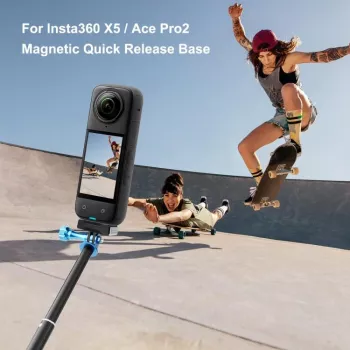 PULUZ Magnetinis greito atleidimo laikiklis, skirtas Insta360 X5 / X4 Air / Ace Pro 2 / PU771B