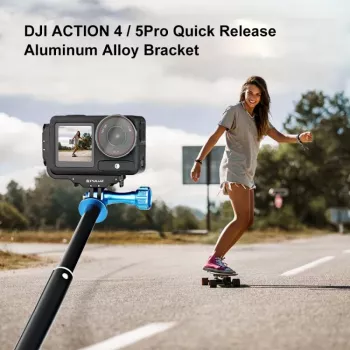 PULUZ PU768B narvelio bėgelis, skirtas DJI Osmo Action 5 Pro / 4, horizontalus ir vertikalus