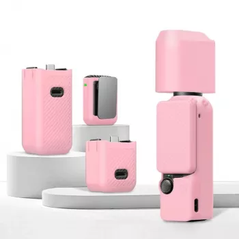 PULUZ 6-in-1 apsauginis dėklas DJI Osmo Pocket 3 - rožinis TPU/PU