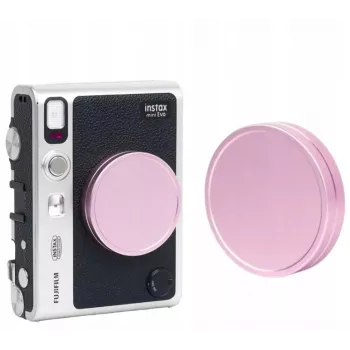 LOVEINSTANT Apsauginis objektyvo dangtelis, skirtas Fujifilm Instax Mini Evo - rožinis