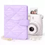 LOVEINSTANT Fotoalbumas 108 nuotraukoms, suderinamas su Fujifilm Instax Mini 12 40 11 9 8 7 Evo LiPlay Link, violetinis, dygsniuotas