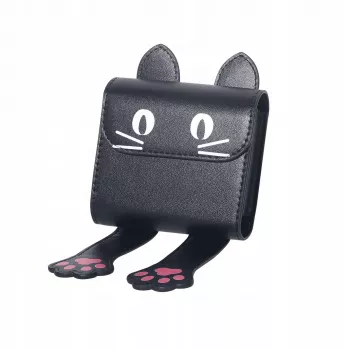 LOVEINSTANT dėklas Instax Square Mini nuotraukoms, tinka Fuji SQ1 SQ6 99 41 40 12 11, juoda katė