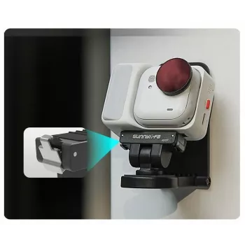 SUNNYLIFE Magnetic Quick Release Mount su 1/4 colio sriegiu, skirtas Insta360 GO Ultra / GU-AD137-D