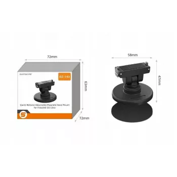 SUNNYLIFE Magnetic Quick Release Mount su 1/4 colio pagrindu, skirtas Insta360 GO Ultra / Dz-143-d