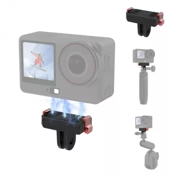 PULUZ Magnetinis greito atlaisvinimo laikiklio adapteris, skirtas DJI Osmo Action 6 / Nano / GoPro laikikliui PU1070B