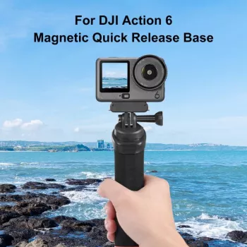 PULUZ Magnetic Quick Release Mount su GoPro laikikliu, skirtas DJI Osmo Action 6 / Nano / Puluz / PU1079B