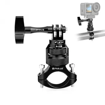 PULUZ PU796B 360° Vairo Laikiklis Motociklui/Dviratininkui, Skirtas GoPro SJCAM Xiaomi DJI