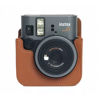 LOVEINSTANT Dėklas, skirtas Fujifilm Instax Mini 41 fotoaparatui, rudas