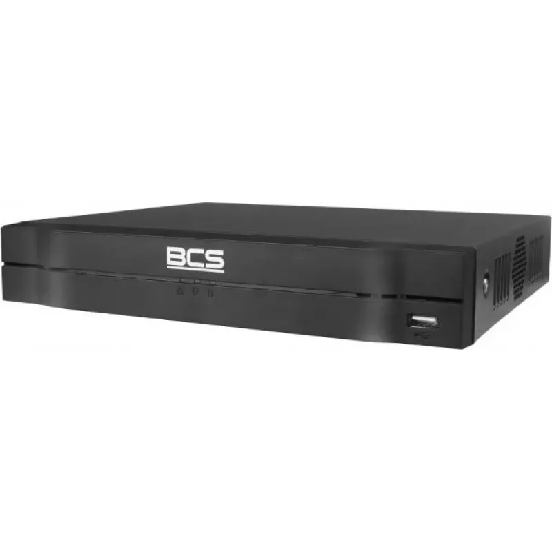 BCS 8 kanalų 4K PoE tinklo vaizdo registratorius NVR, 8 PoE prievadai, H.265+, 1 SATA HDD lizdas, BCS-L-NVR0801-4KE-8P(2L)