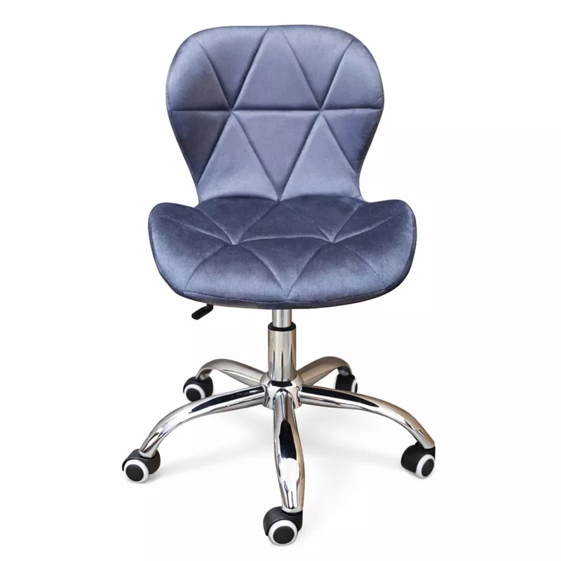 EXTRALINK Velour Office Chair Grey