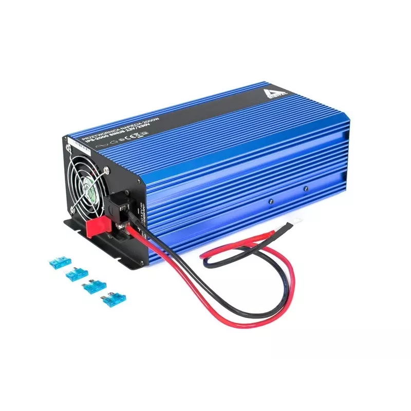 AZO Digital 12 VDC / 230 VAC keitiklis SINUS IPS-2000S 2000W gryno sinuso bangos keitiklis
