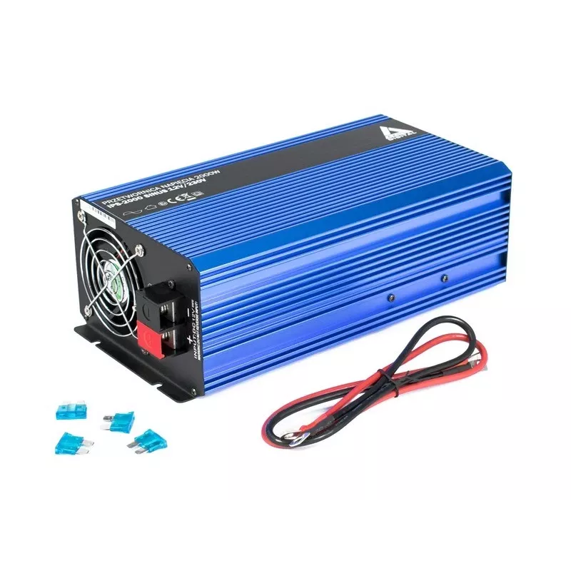 AZO Digital 12 VDC / 230 VAC keitiklis SINUS IPS-2000S 2000W gryno sinuso bangos keitiklis