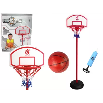 LEAN TOYS Reguliuojamas krepšinio stovas vaikams sodo kamuoliui