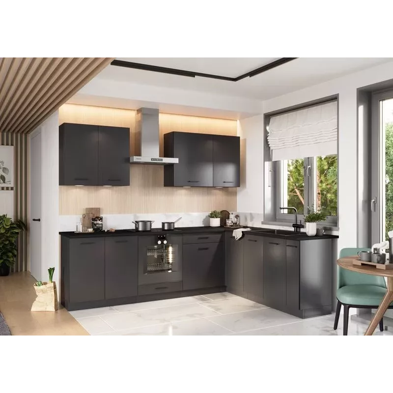 STOLKAR Cosmo Design ANIKA Graphite/Graphite 2.0/2.6 Virtuvės baldų komplektas