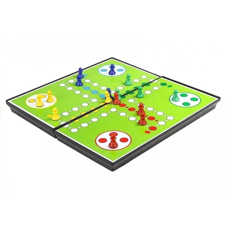 LEAN TOYS Magnetinis žaidimų lentų rinkinys 7 viename: Šachmatai, Ludo, Nardai, Šaškės