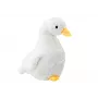 LEAN TOYS Plush Goose Mascot White Cuddly Plush Duck 40 cm