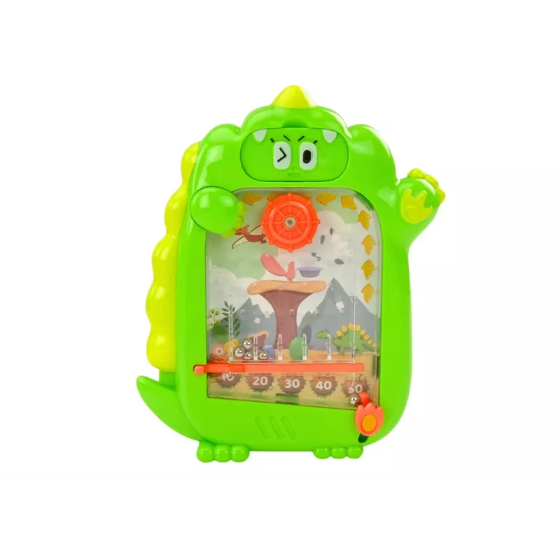 LEAN TOYS Piešimo lenta Kišeninis žaidimas 2v1 Žalias Dinozauras
