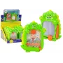LEAN TOYS Piešimo lenta Kišeninis žaidimas 2v1 Žalias Dinozauras