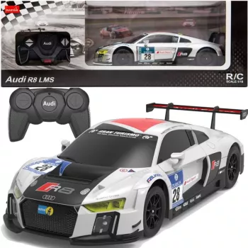RASTAR Automobilis R/C 1:24 nuotoliniu valdymu sportinis AUDI R8 LMS baltas