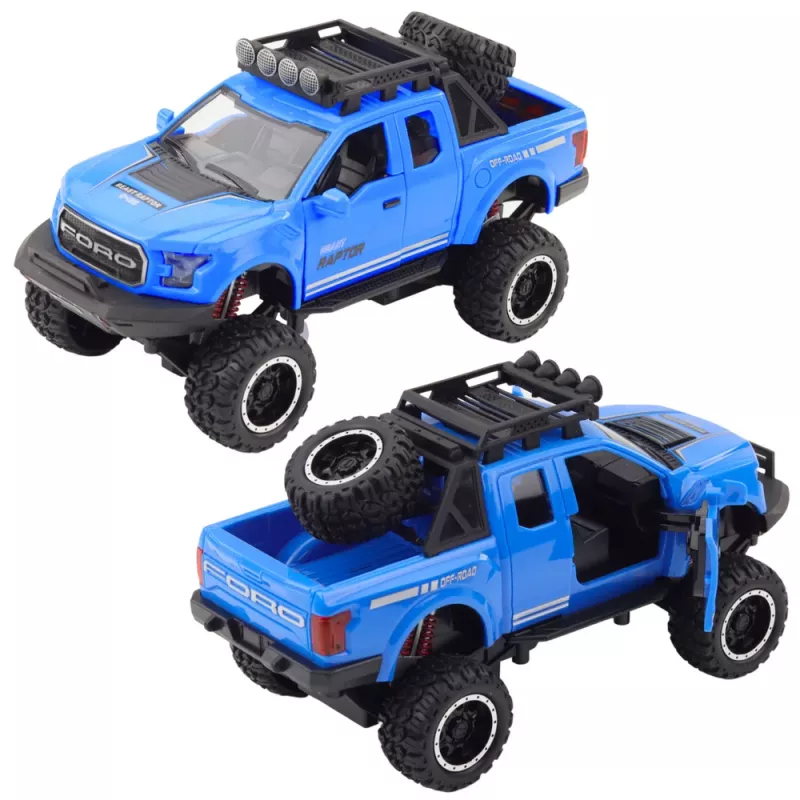 LEAN TOYS Visureigis Raptor su atsidarančiomis durimis, varikliu, šviesomis ir garsais