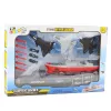 LEAN TOYS Karinis rinkinys Laivas Povandeninis laivas Naikintuvai Raketos