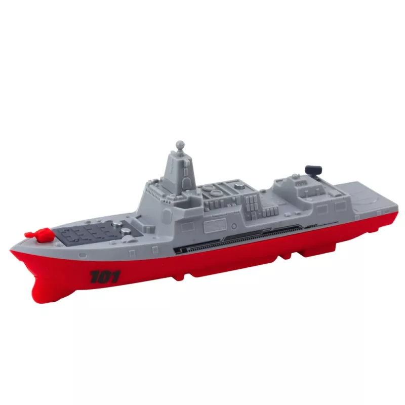 LEAN TOYS Karinis rinkinys Laivas Povandeninis laivas Naikintuvai Raketos
