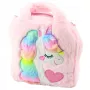LEAN Plush Children's Bag with Unicorn Adjustable Shoulder Pink 24x9cm