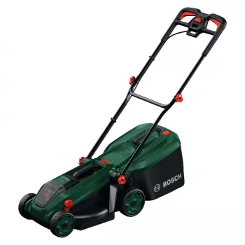 Bosch Rotak 18V-34 belaidė vejapjovė su pradiniu rinkiniu ir mulčiavimo kištuku (C)
