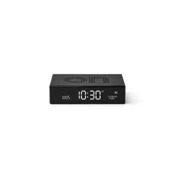 LEXON Flip Premium Alarm Clock Dual-Sided Black LR152N