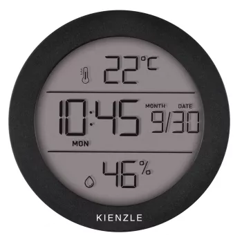 Kienzle termohigrometras apvalus analoginis ciferblatas - nerūdijantis plienas - sidabrinis