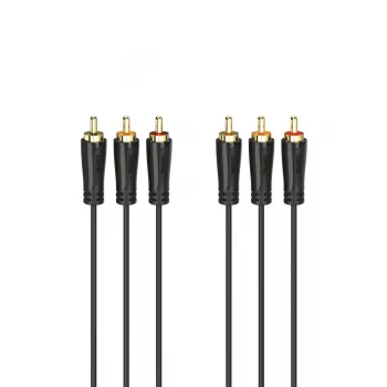 HAMA 3x RCA į 3x RCA garso/vaizdo kabelis 3 m, auksuoti jungtys