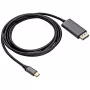 AKYGA USB-C į DisplayPort adapterio laidas 1,8 m juodas