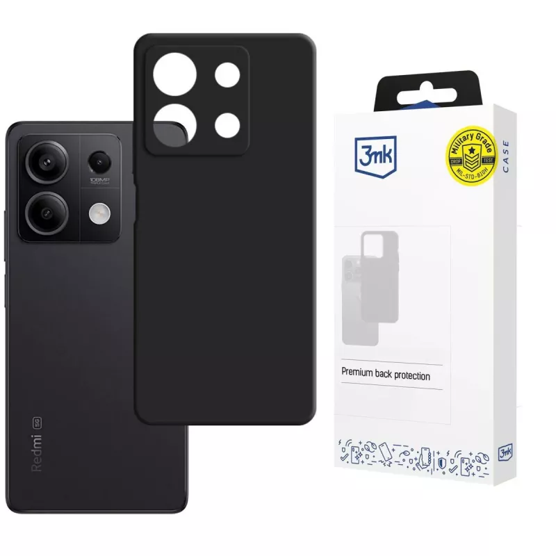 3MK PROTECTION Redmi Note 13 5G - 3mk Hardy Mellow Case Black