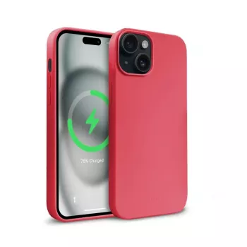 Crong Color Cover Magnetic Case for iPhone 15 Plus MagSafe (Pink)