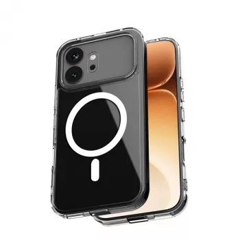 Crong Hybrid Clear Magnetic Case, skirta Honor 600 5G, suderinama su MagSafe, permatoma