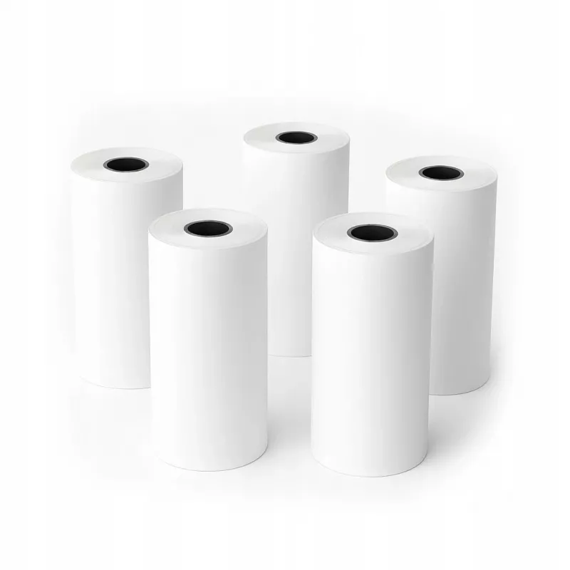 LOVEINSTANT White Thermal Paper Roll 53mm x 6.5m 5-Pack, skirtas Love Instant X6/S1, Phomemo T02/M02x