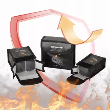 SUNNYLIFE ugniai atsparus dėklas 1 DJI Mavic 4 Pro baterijai
