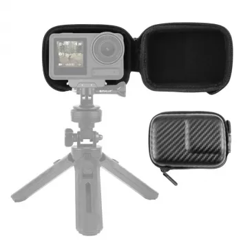 PULUZ Kieto korpuso apsauginis dėklas, skirtas DJI Osmo Action 4 / Action 3 - Juodas (PU946B)