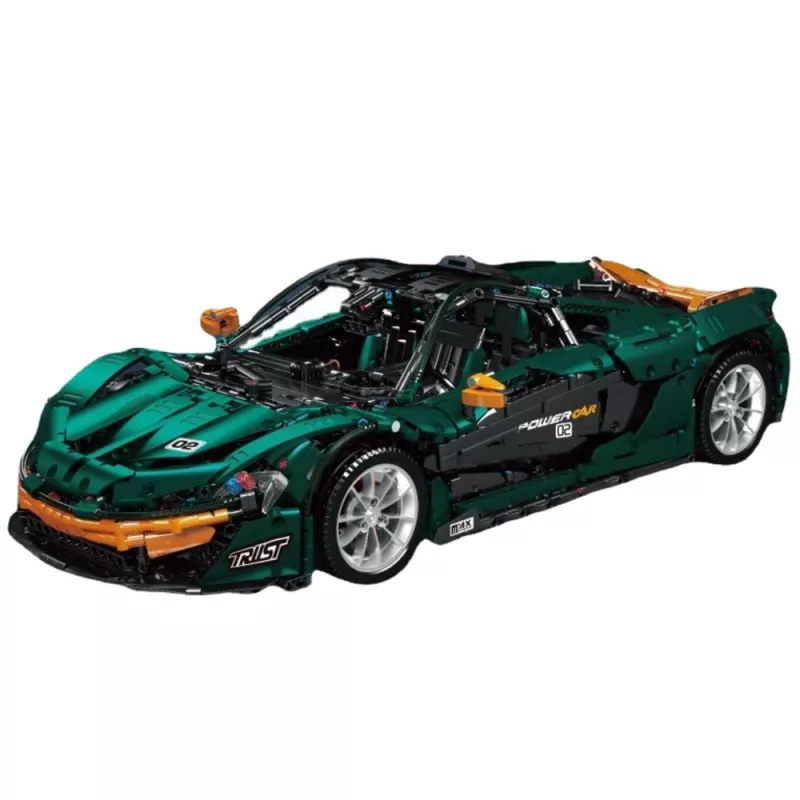 LEAN TOYS Construction Bricks Sports Car Green 1:8 P1 3268pcs