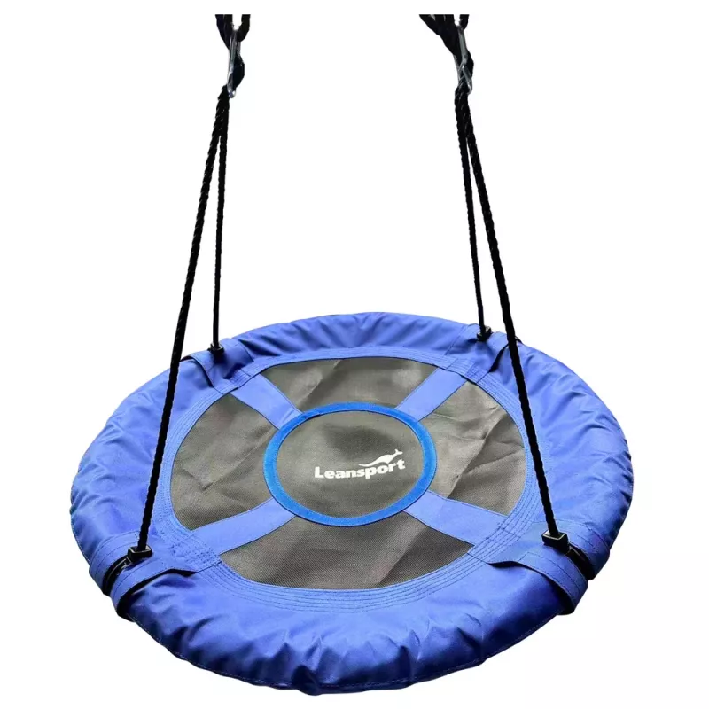 LEAN SPORT Sodo sūpynės „Gandro lizdas“ vaikams, mėlynos, 80 cm