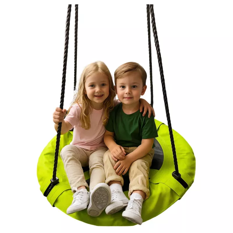 LEAN SPORT Sodo sūpynės Gandrų lizdas vaikams Žalia 60cm