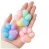 LEAN TOYS „Pasidaryk pats“ kūrybinis rinkinys minkštiems žaisliukams „Katės letenėlė“ kurti, 44 vnt.